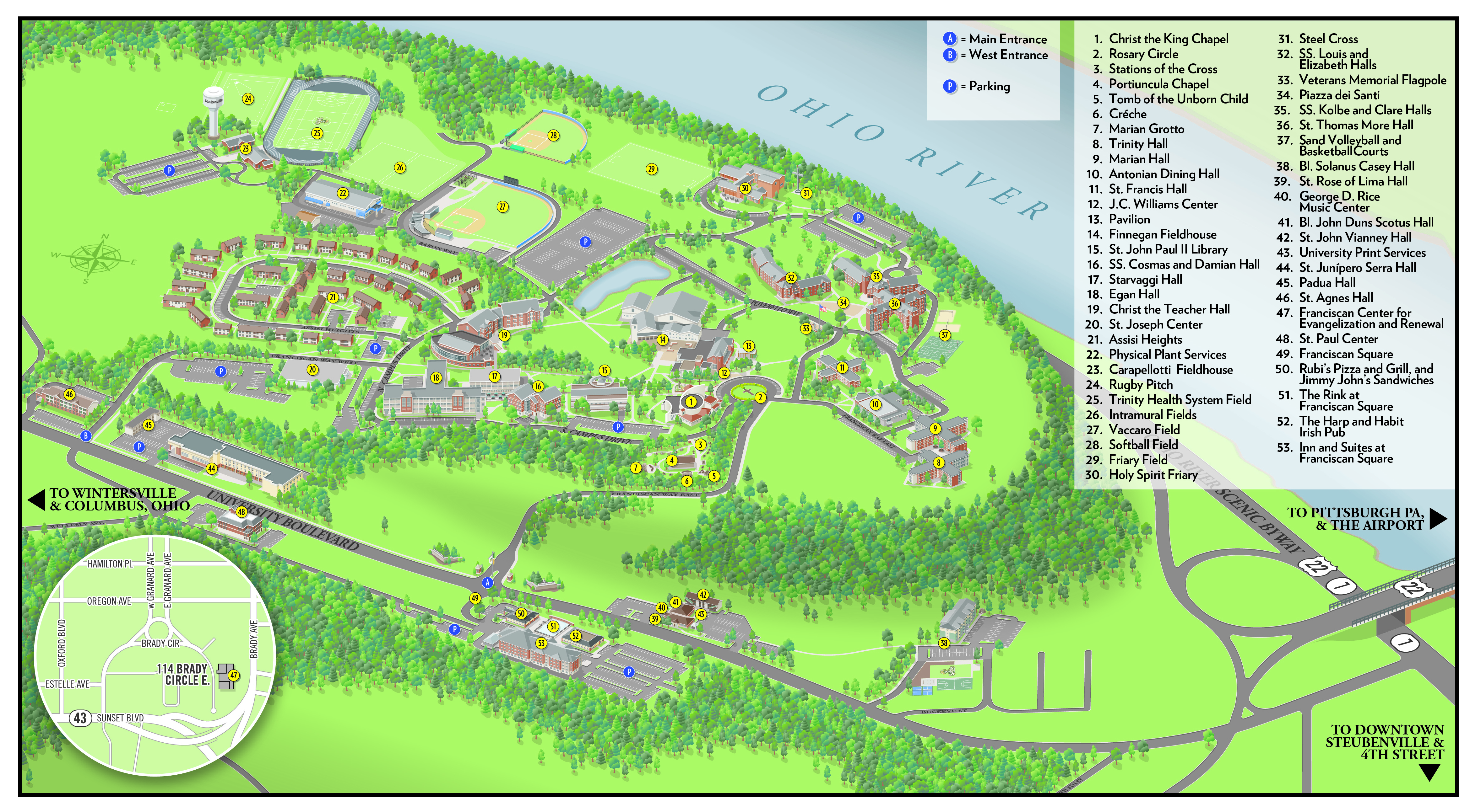 Map of campus