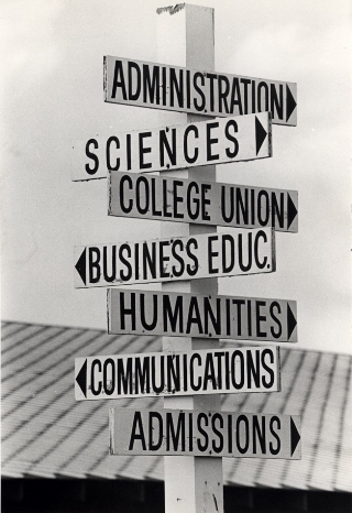 Historic directional sign